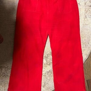 J. Crew Vibrant Red Corduroy Pants